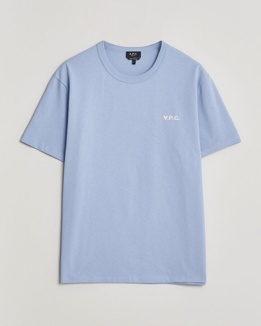 A.P.C. Boxy Fit Petit VPC T-Shirt Light Blue – Blue