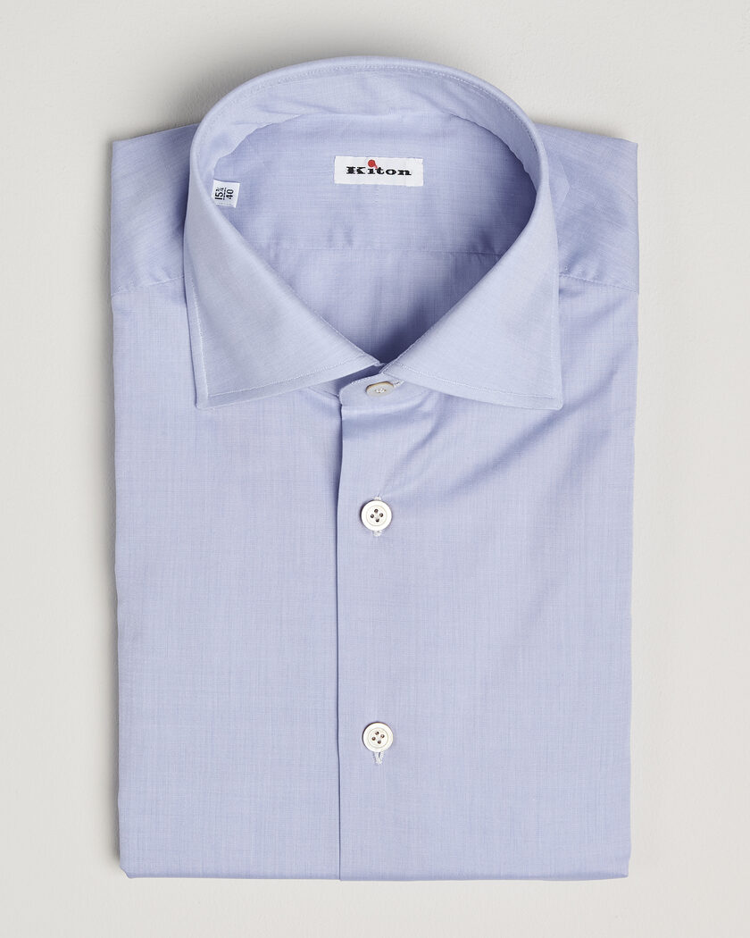 Kiton Slim Fit Dress Shirt Light Blue – Blue