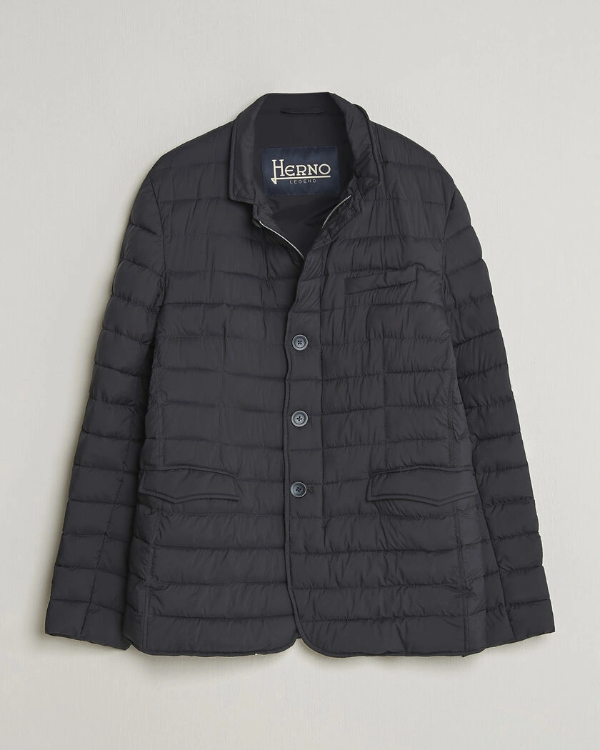 Herno Nuage Matt Nylon Blazer Navy – Blue