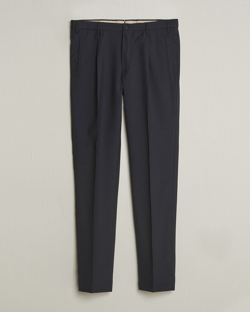Incotex Regular Fit Super 100s Wool Pants Blue – Blue
