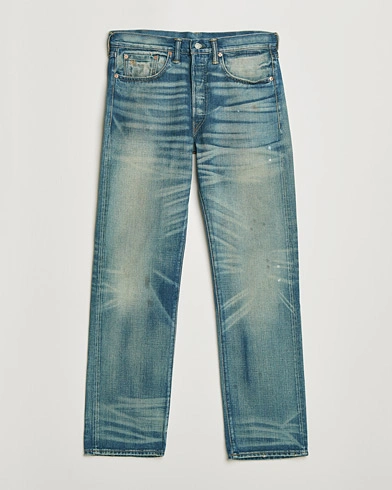 RRL Straight Fit 5-Pocket Denim Milner Wash – Blue