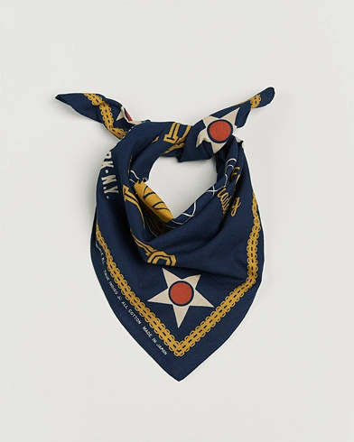 RRL Surplus Bandana Indigo/Gold – Blue