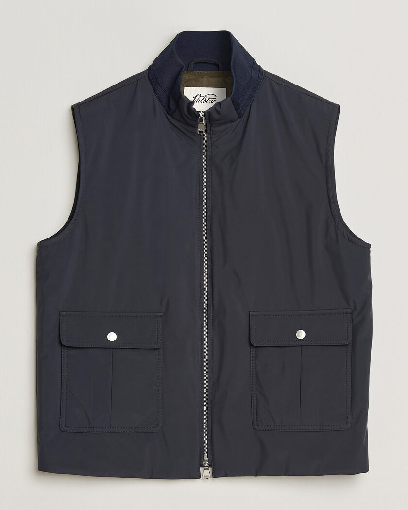 Valstar Nylon Zip Vest Navy – Blue