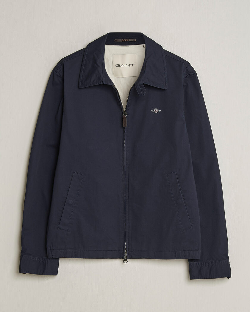 Gant Cotton Windcheater Jacket Evening Blue – Blue