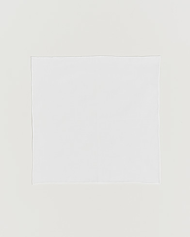 Canali Pocket Square White – White