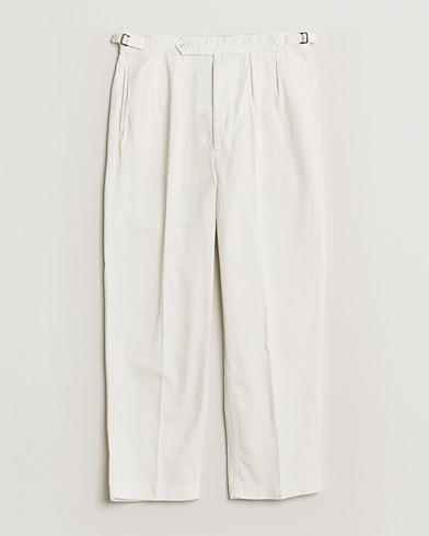 Polo Ralph Lauren Pleated Cotton Twill Chinos Deckwash White – White