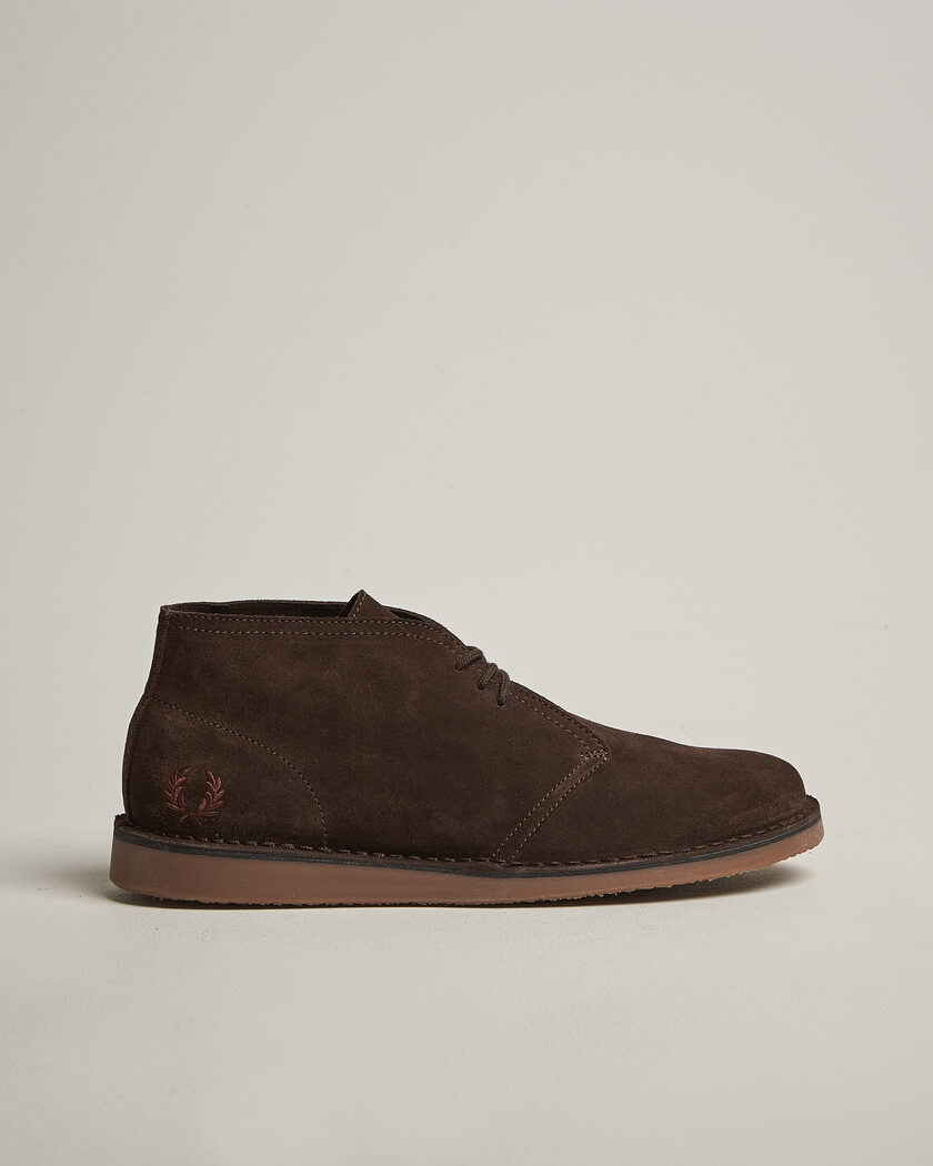 Fred Perry Hawley Suede Chukka Boot Burnt Tobacco – Brown