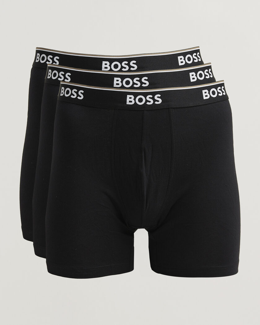 BOSS BLACK 3-Pack Long Leg Boxer Black – Black