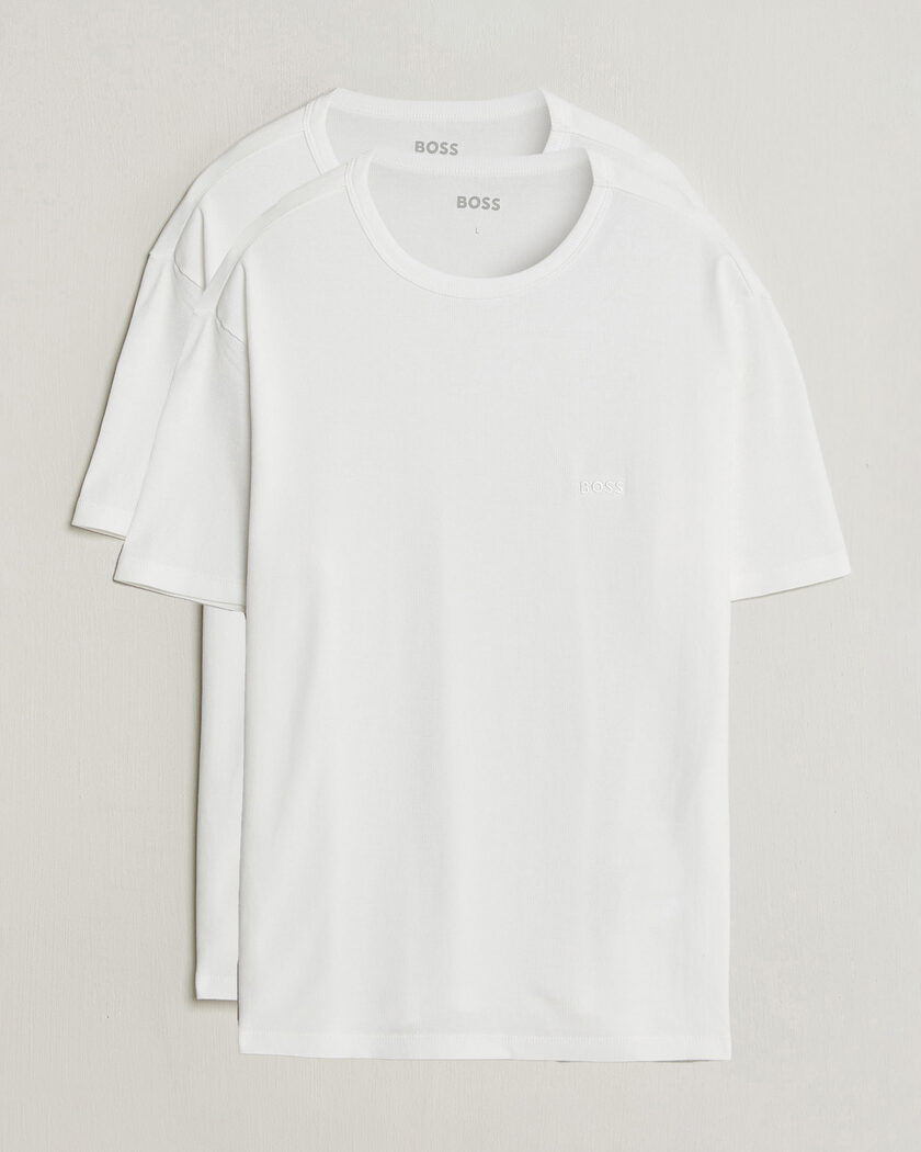 BOSS BLACK 2-Pack Ribbed T-Shirt White – White