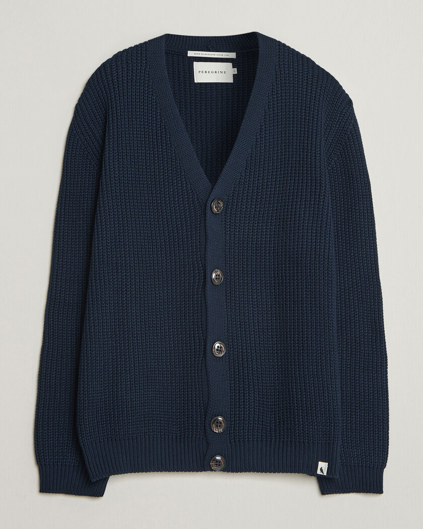 Peregrine River Cotton Cardigan Navy – Blue