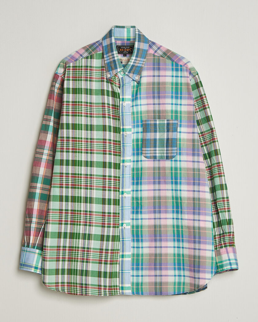 BEAMS PLUS Patchwork Madras Shirt Multicolour – Multi-colour