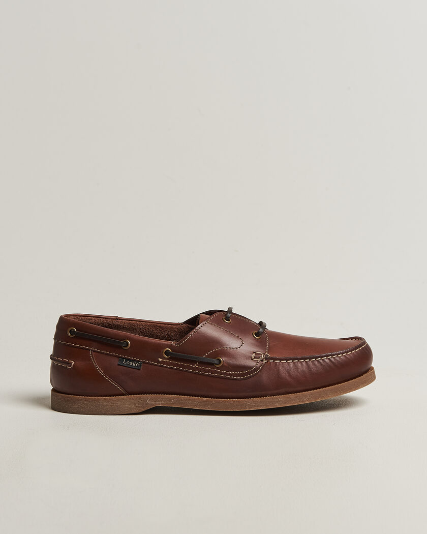 Loake 1880 Padstow Leather Boat Shoe Brown – Brown