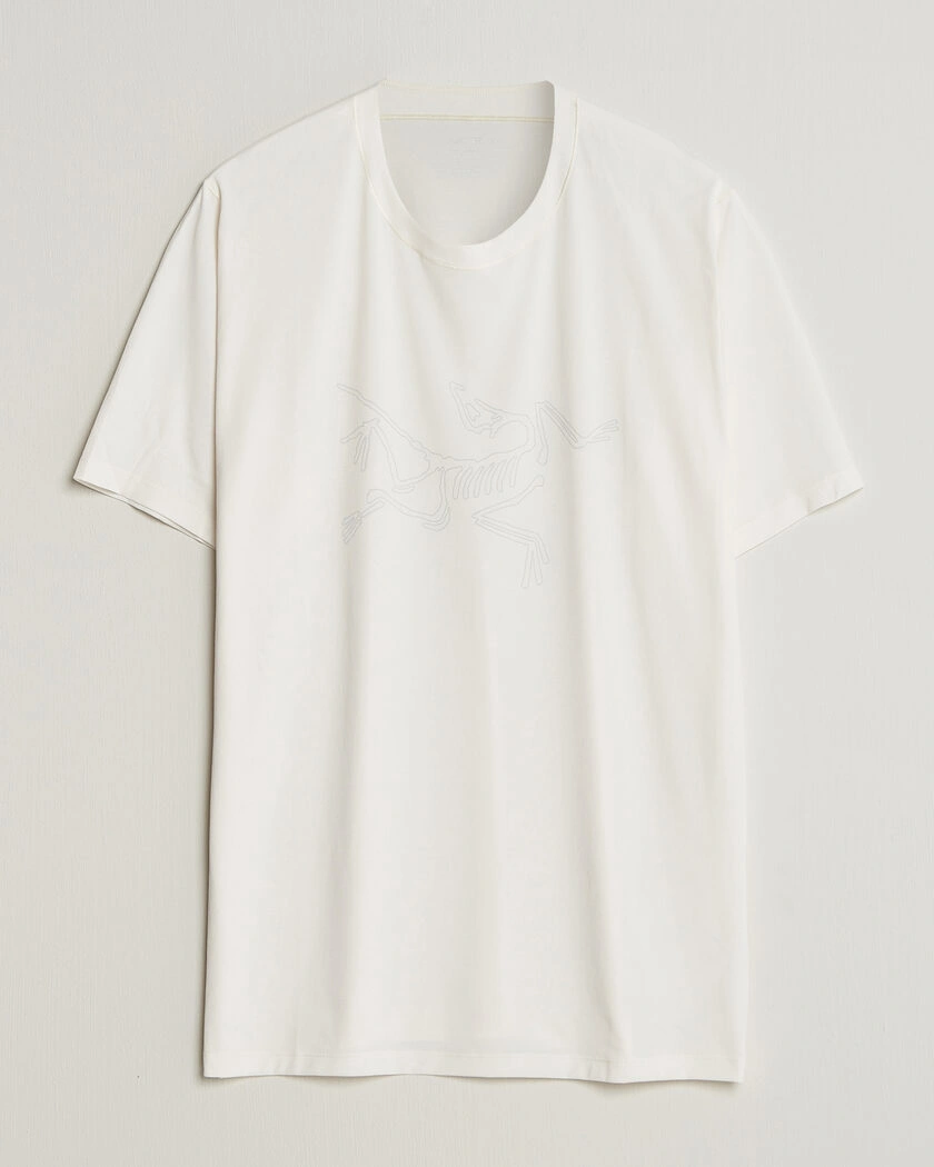 Arc'teryx Cormac Bird Logo Crew Neck T-Shirt Arctic Silk – White