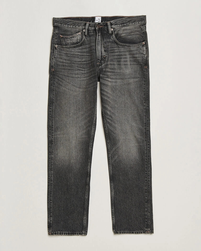 -1 Nordic Denim Regular Fit Jeans Thunderstorm Black Clean – Black