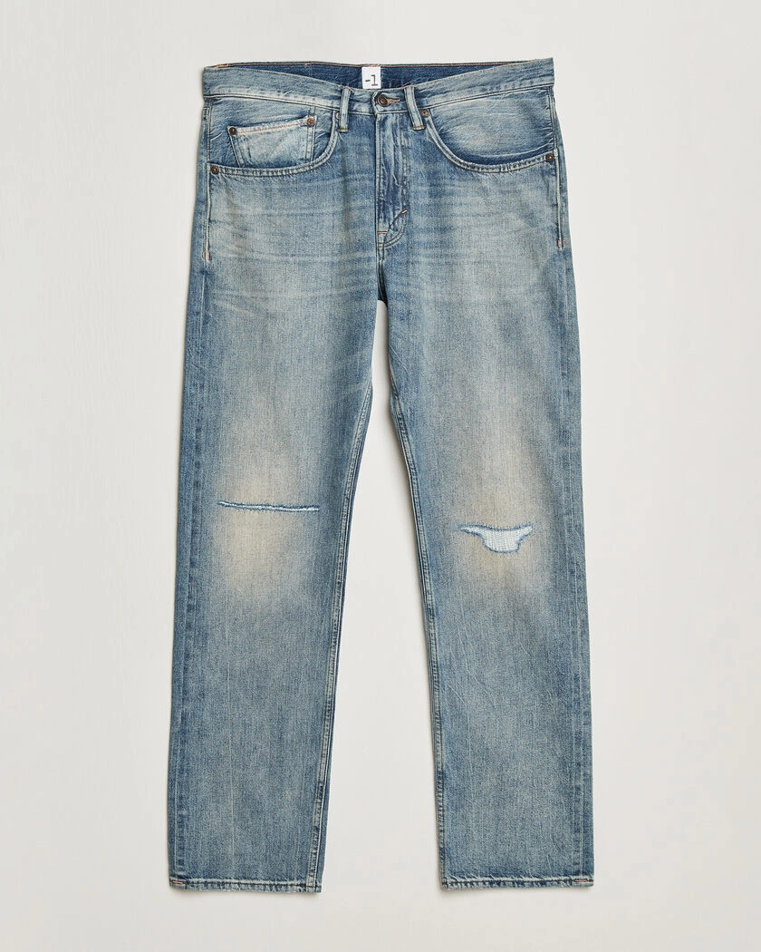 -1 Nordic Denim Regular Fit Selvedge Jeans Summer Breeze – Blue