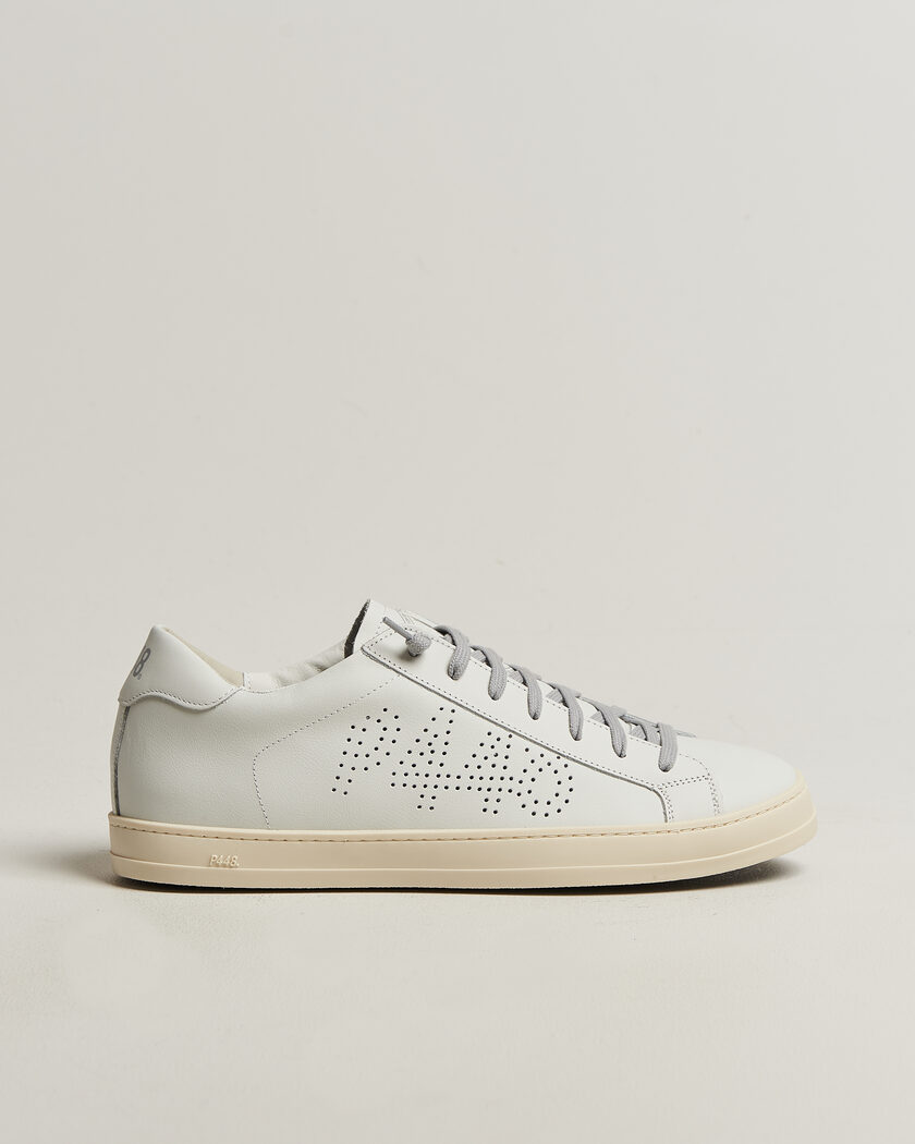 P448 John Leather Sneaker White – White