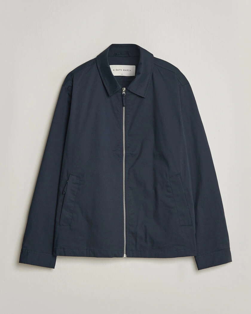 A Day's March Garland Cotton Jacket Navy – Blue