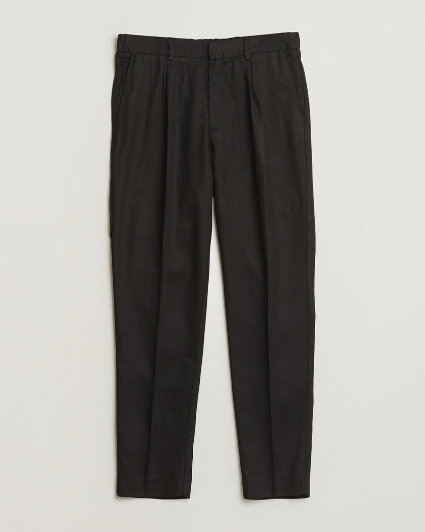 A Day's March Smart Lyocell Trousers Black – Black