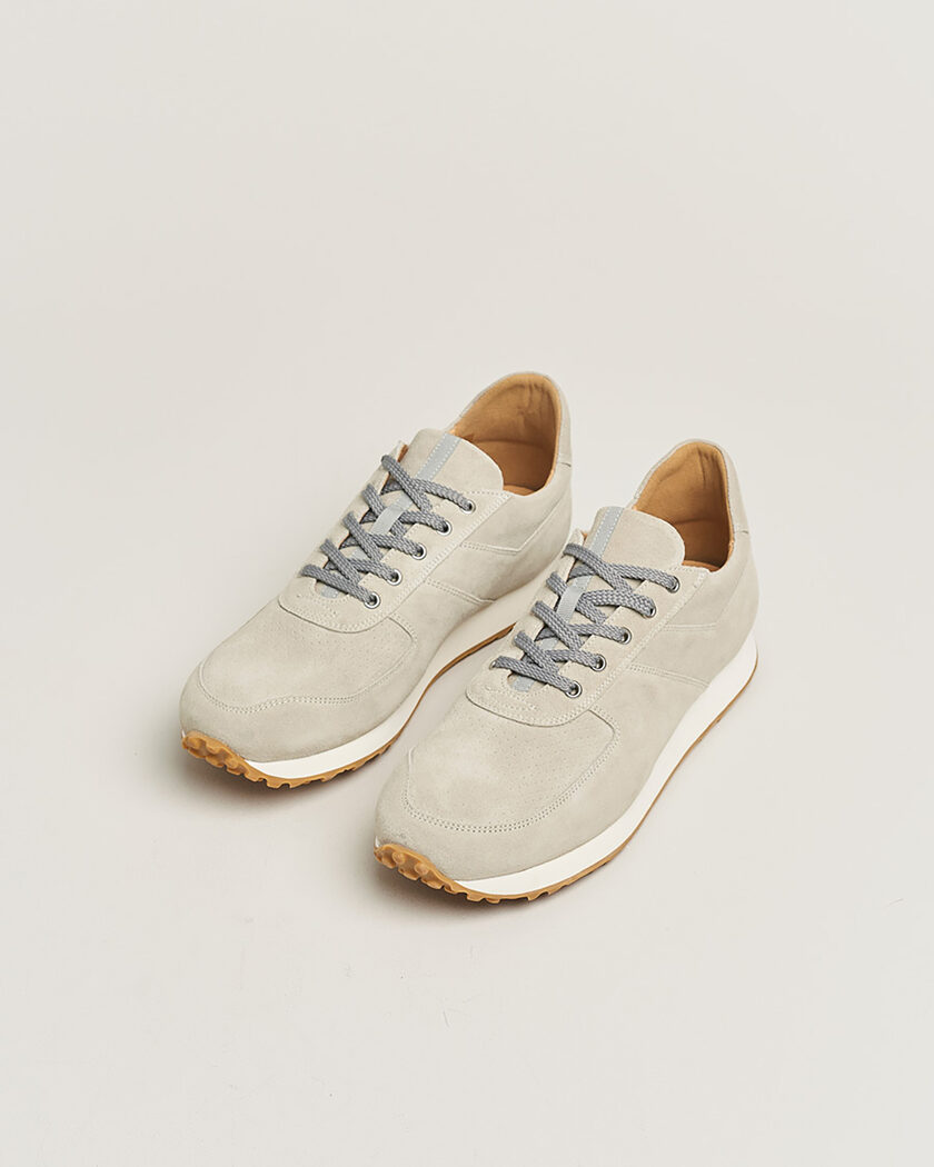 Pre-owned C.QP Stride Suede Running Sneaker Ghost – Grey