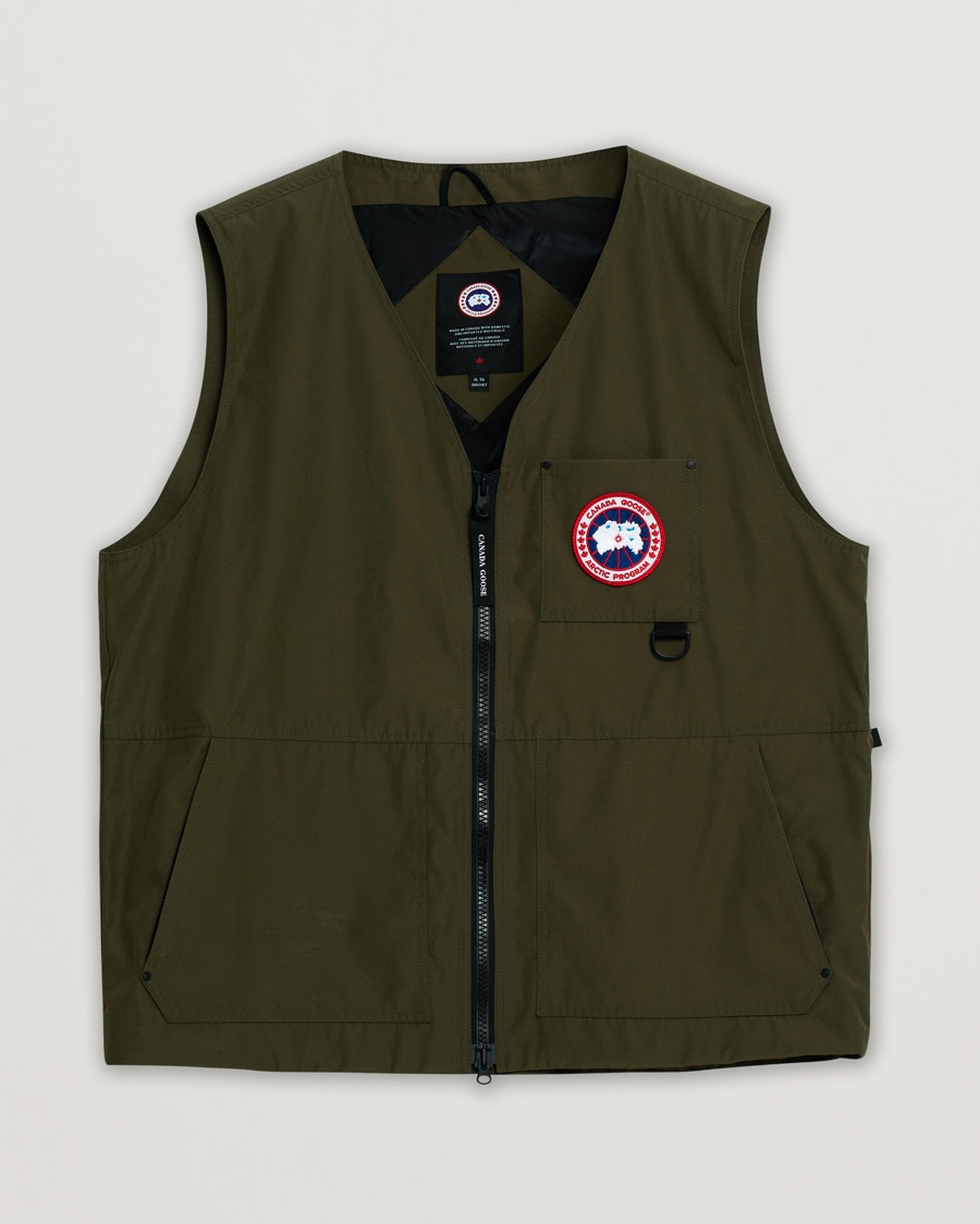 Pre-owned Canada Goose Canmore Vest Military Green – Green