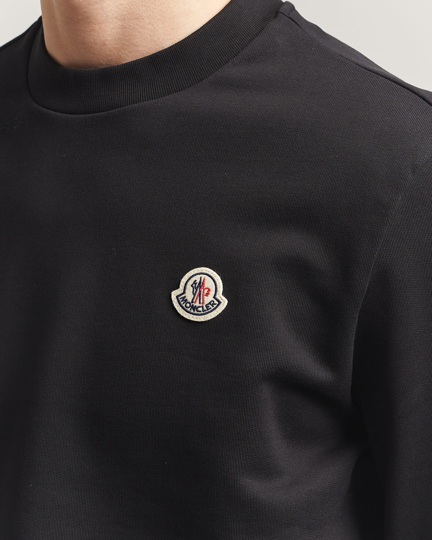 Men | Sweaters & Knitwear | Moncler | Logo Sweatshirt Black
