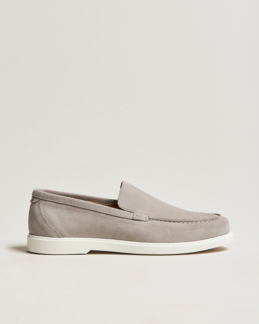Men | Loafers | Loake Shoemakers | Tuscany Suede Loafer Stone