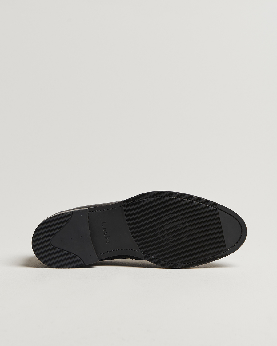 Men | Loafers | Loake Shoemakers | Loake 1880 Imperial Grained Penny Loafer Black