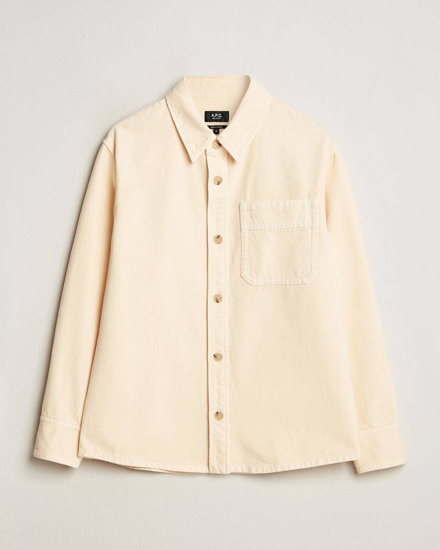 Men | Shirts | A.P.C. | Basile Denim Overshirt Vanilla