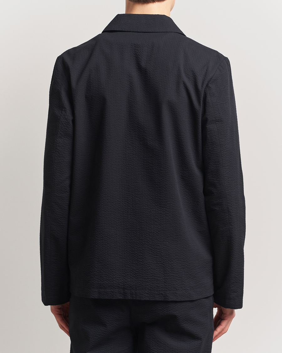 Men | Shirts | A.P.C. | Brest Seersucker Overshirt Black