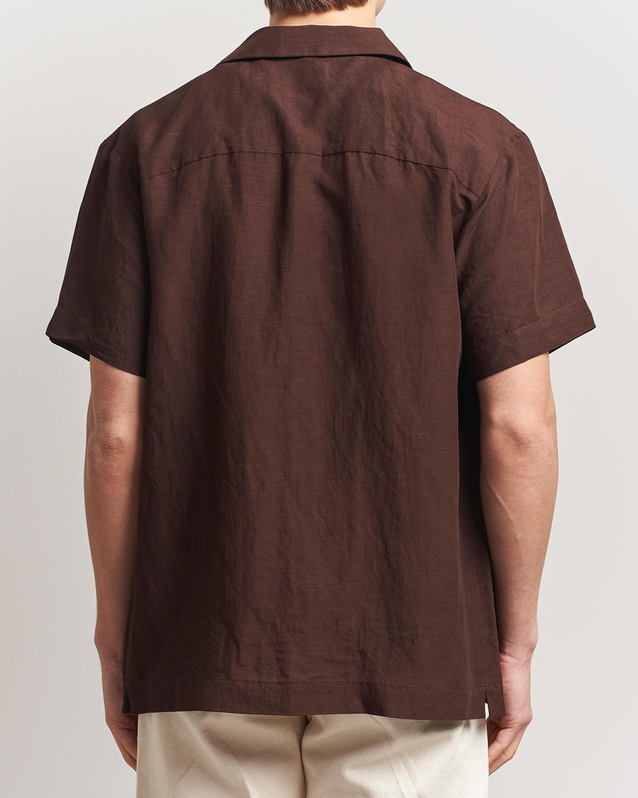 Men | Shirts | A.P.C. | Roy Woven Short Sleeve Shirt Brown