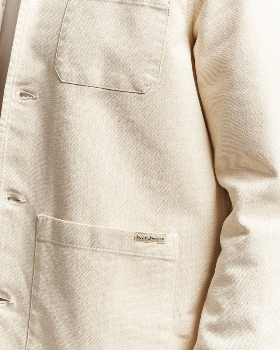 Men | Shirts | Nudie Jeans | Barney Worker Overshirt Ivory