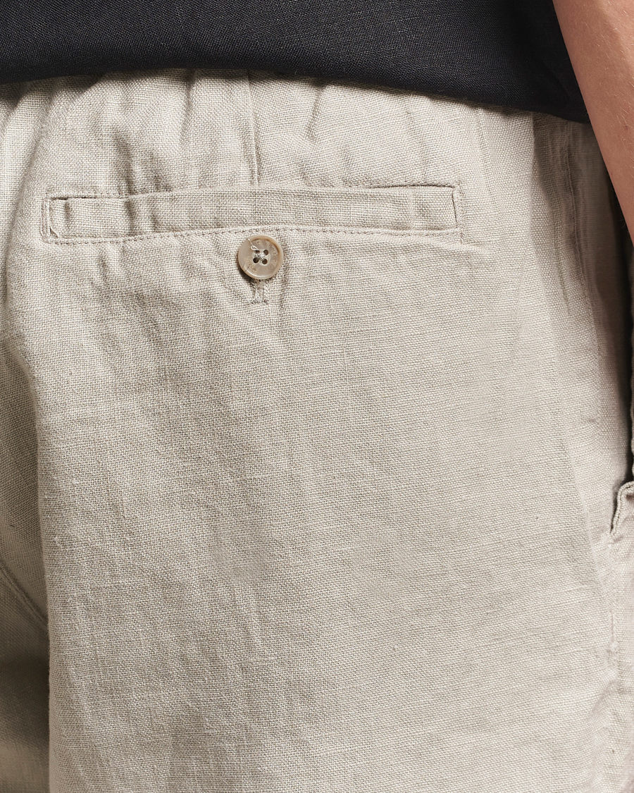 Men | Trousers | NN07 | Billie Linen Drawstring Trousers Fog