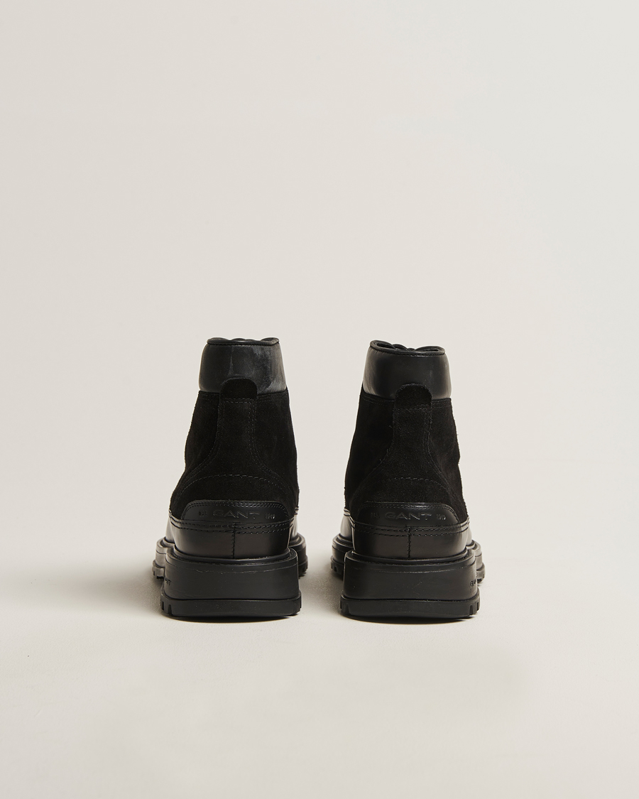 Men | Boots | GANT | Clafton Felt Lined Suede Boot Black