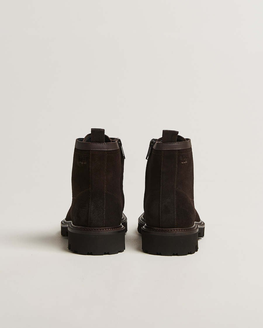 Men | Boots | BOSS BLACK | Julyo Suede Boot Dark Brown