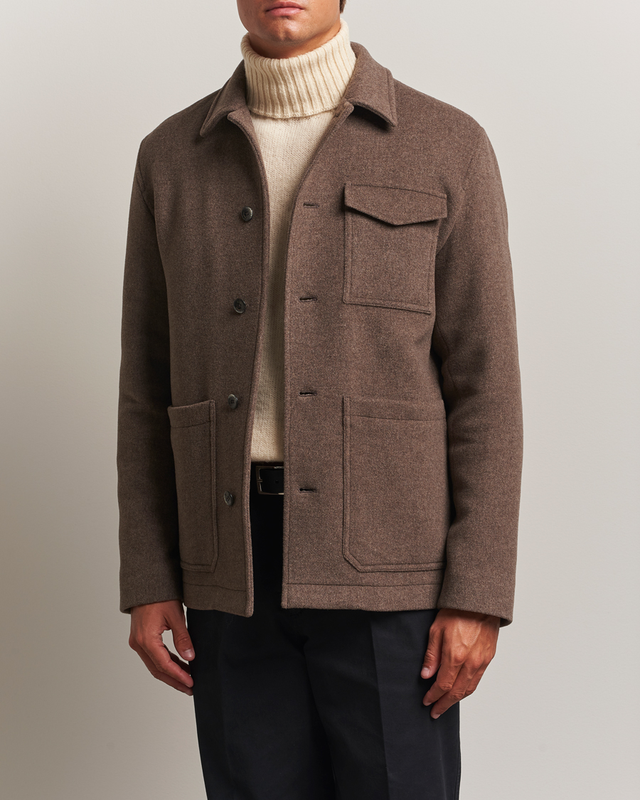 Men | Coats & Jackets | Herno | Soft Wool Field Jacket Beige