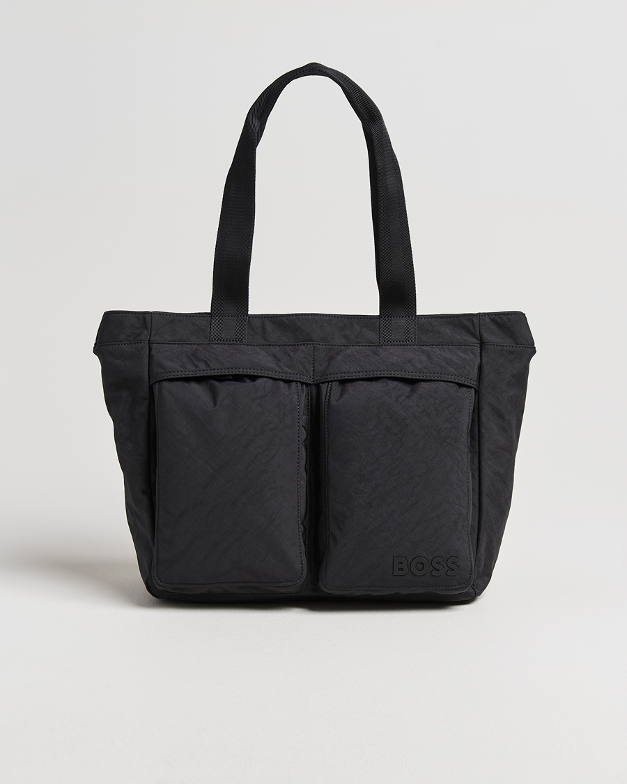 Men | Bags | BOSS BLACK | Catch Nylon Tote Bag Black