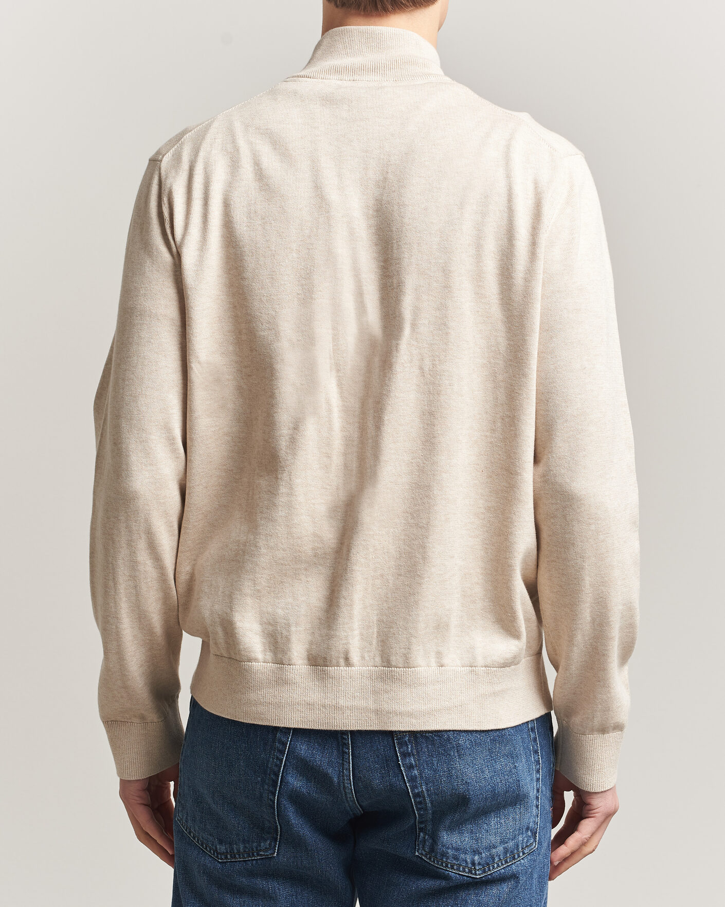 Men | Sweaters & Knitwear | Morris | Riley Zip Cardigan Khaki