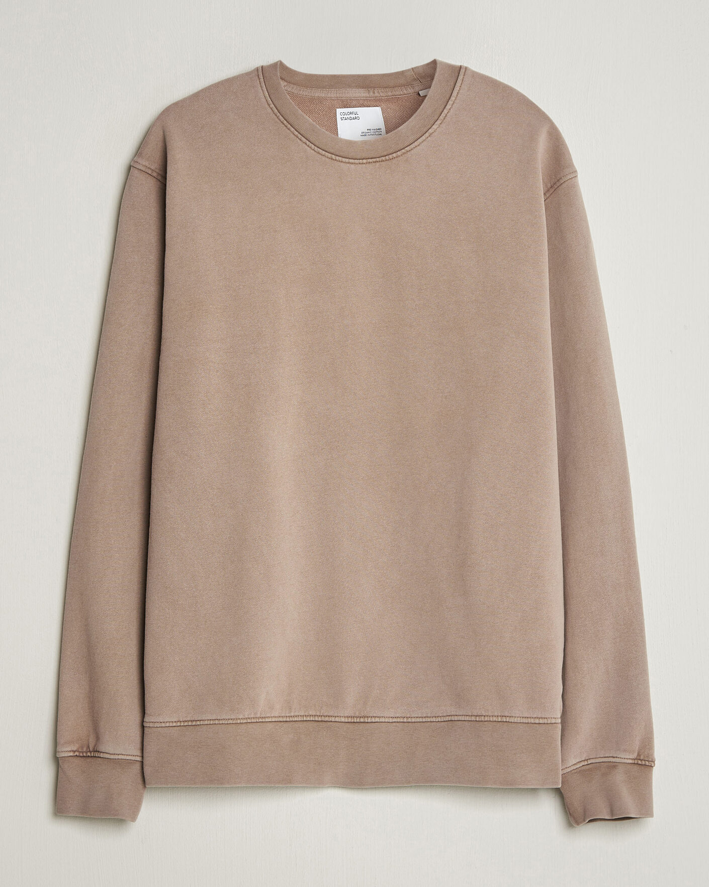 Men | Sweaters & Knitwear | Colorful Standard | Classic Organic Crew Neck Sweat Faded Khaki