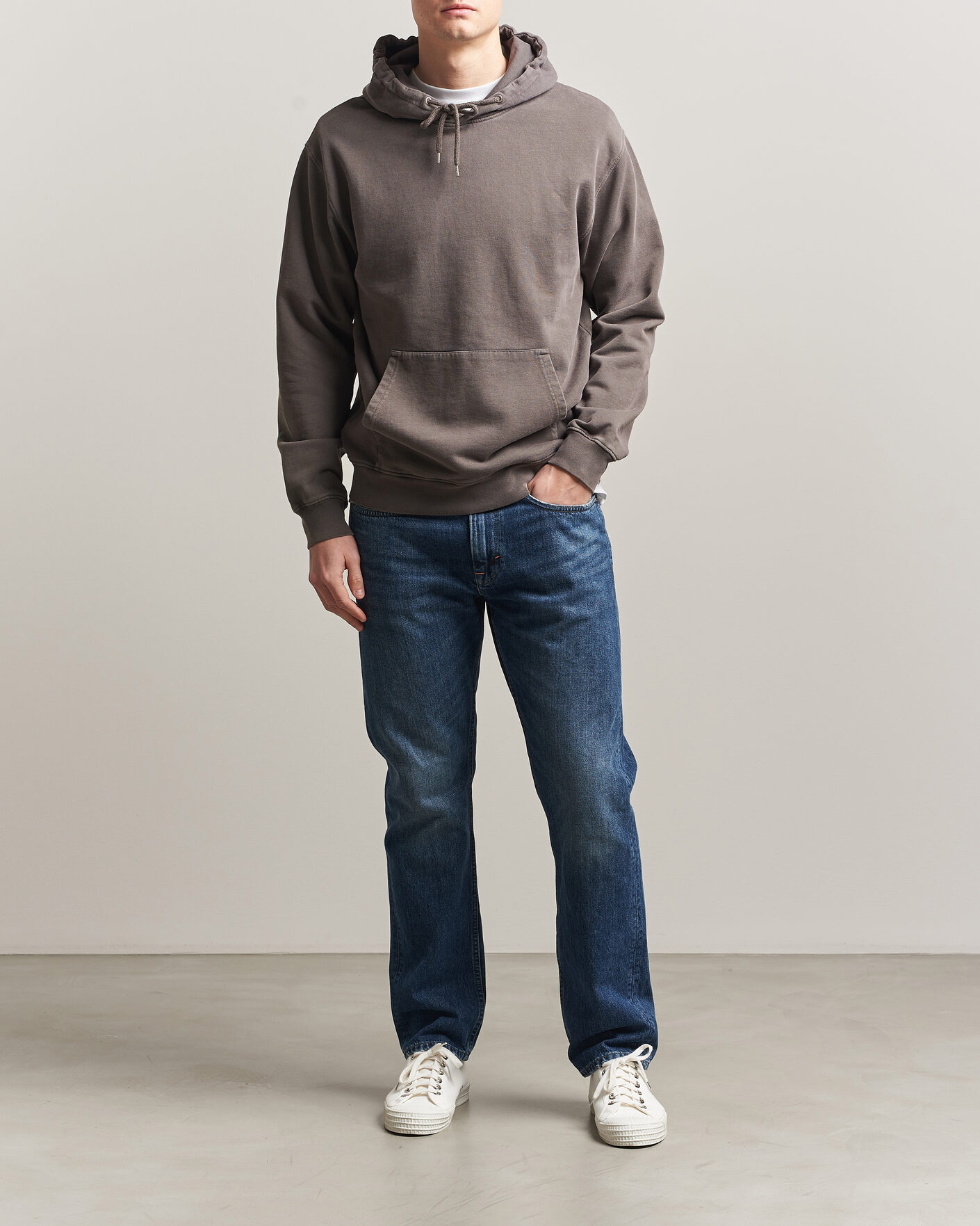 Men | Sweaters & Knitwear | Colorful Standard | Classic Organic Hood Fade Mud