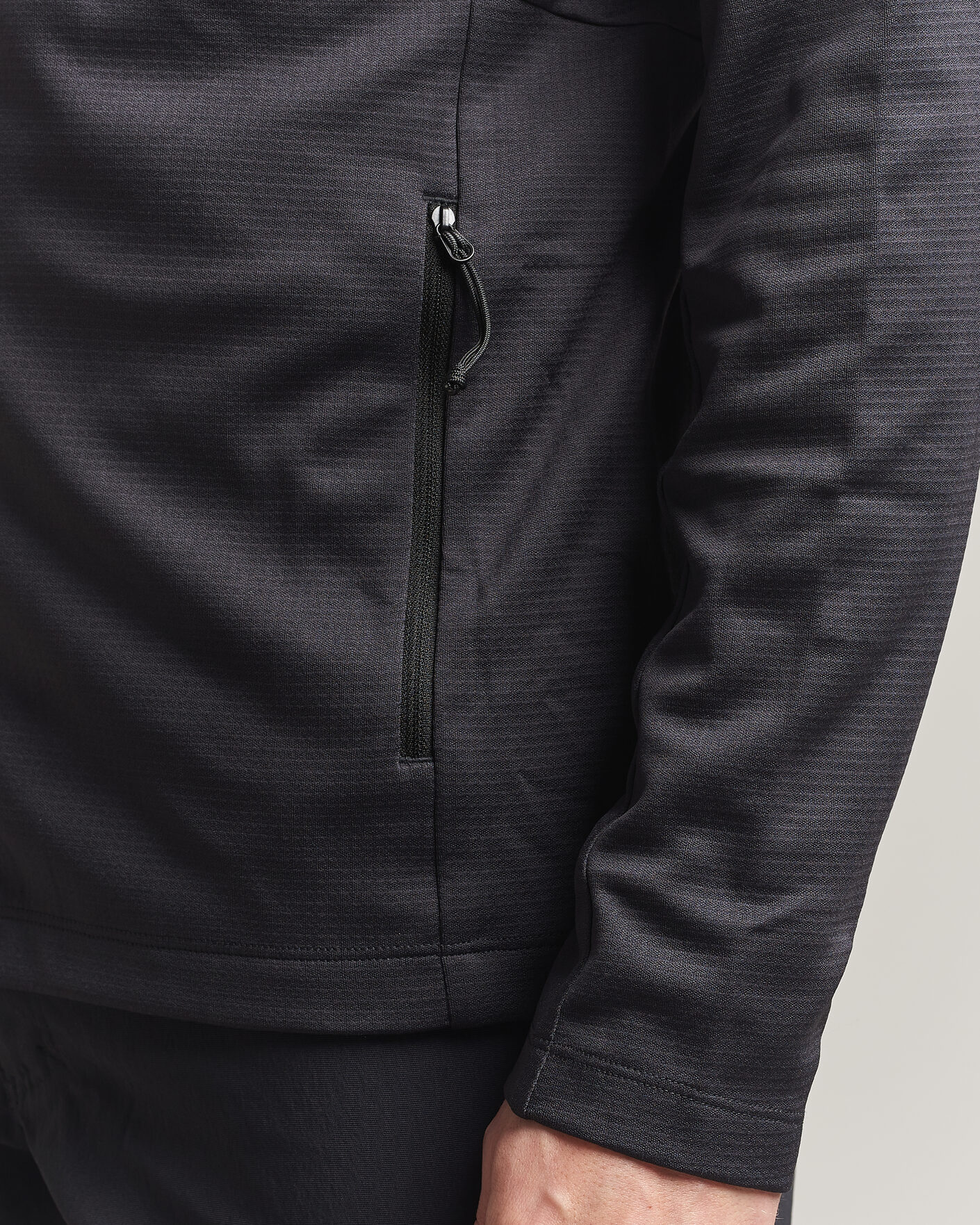 Men | Sweaters & Knitwear | Haglöfs | Korp Mid Fleece Hood True Black