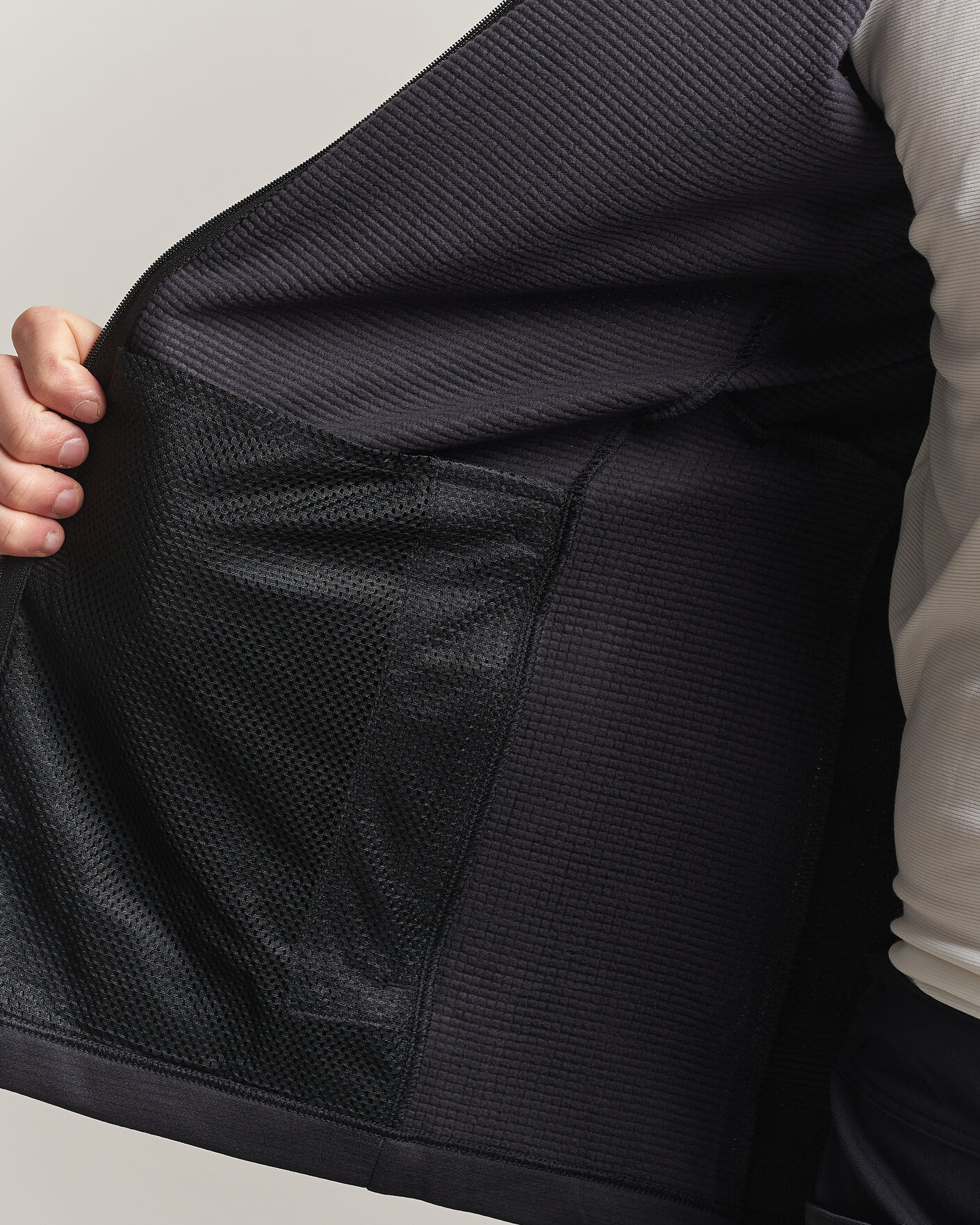 Men | Sweaters & Knitwear | Haglöfs | Korp Mid Fleece Hood True Black