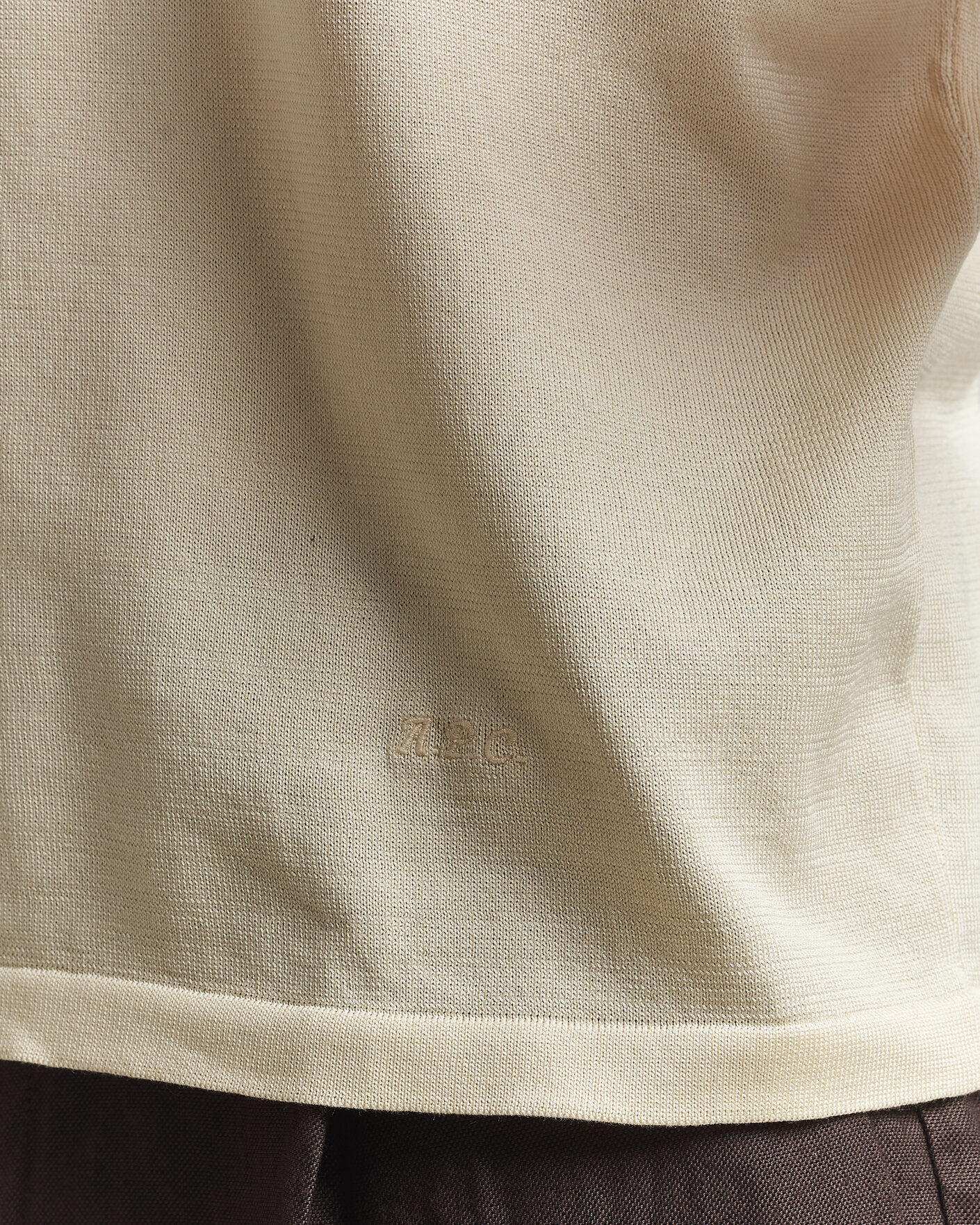 Men | Polo Shirts | A.P.C. | Colin Knitted Polo Ecru