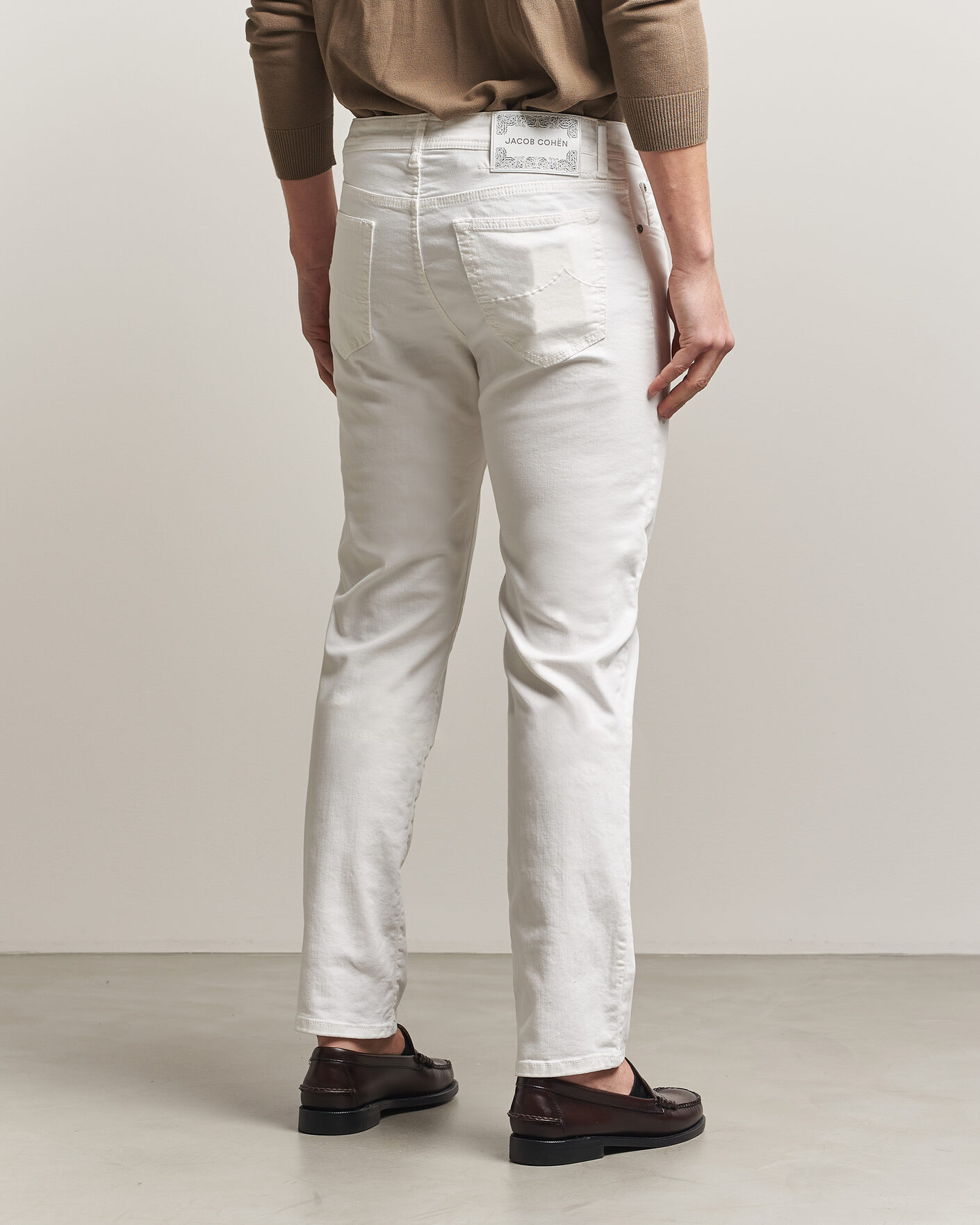 Men | Jeans | Jacob Cohën | Bard Slim Fit Bull Stretch Jeans White