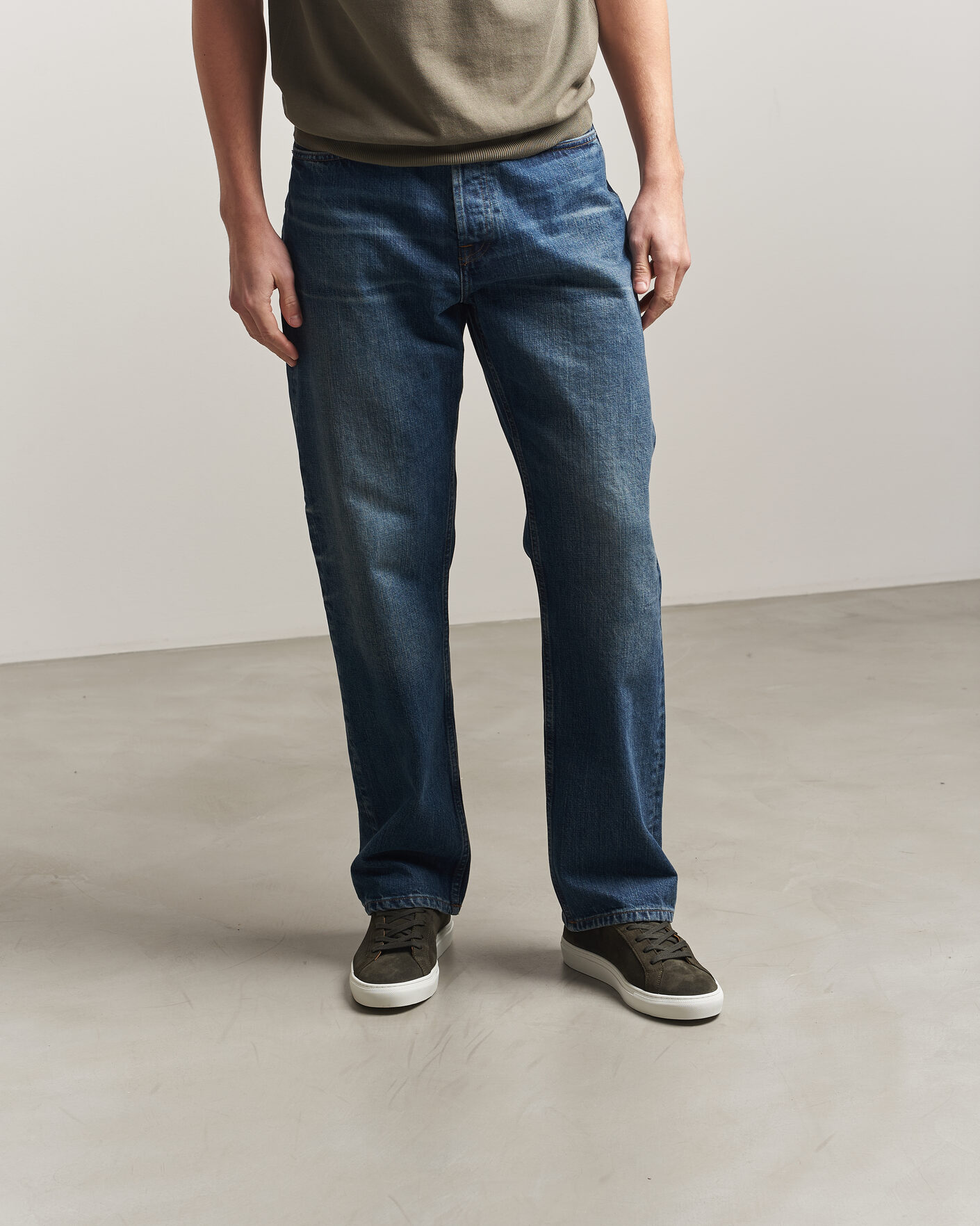 Men | Sneakers | A Day's March | Marching Suede Sneaker Olive