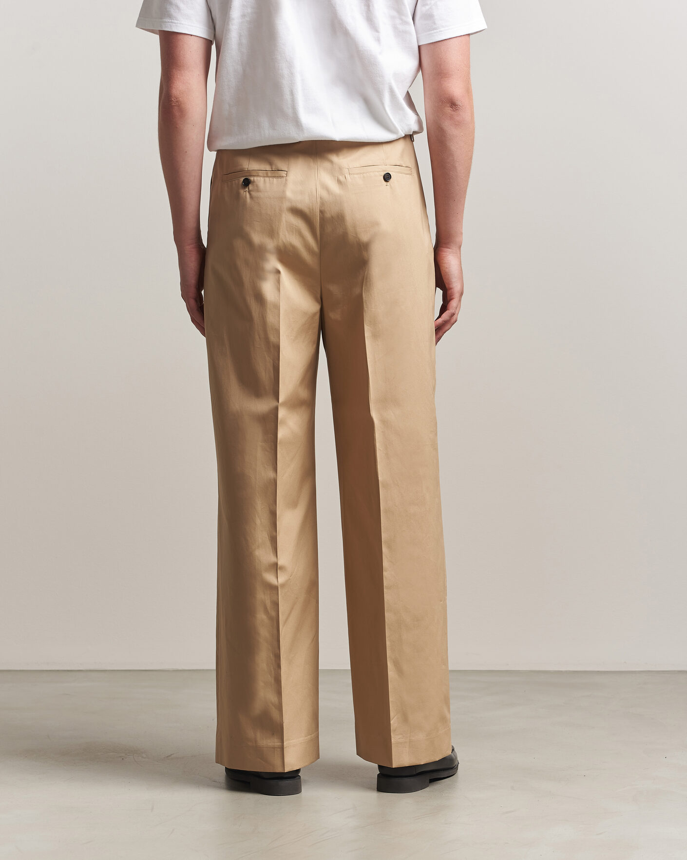 Men | Trousers | Filippa K | Milo Cotton Trousers Canvas Beige
