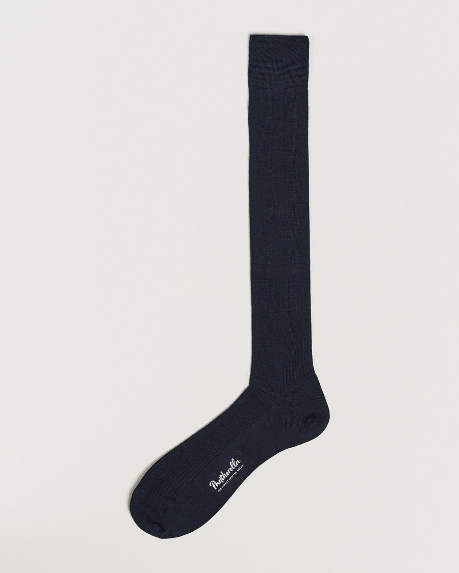 Pantherella Naish Long Merino/Nylon Sock Navy – Blue