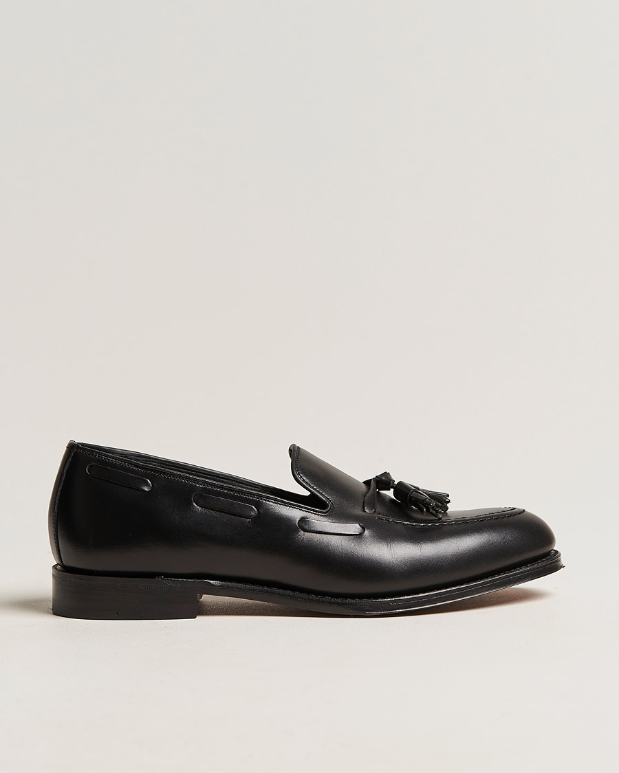 Loake 1880 Russell Tassel Loafer Black Calf – Black