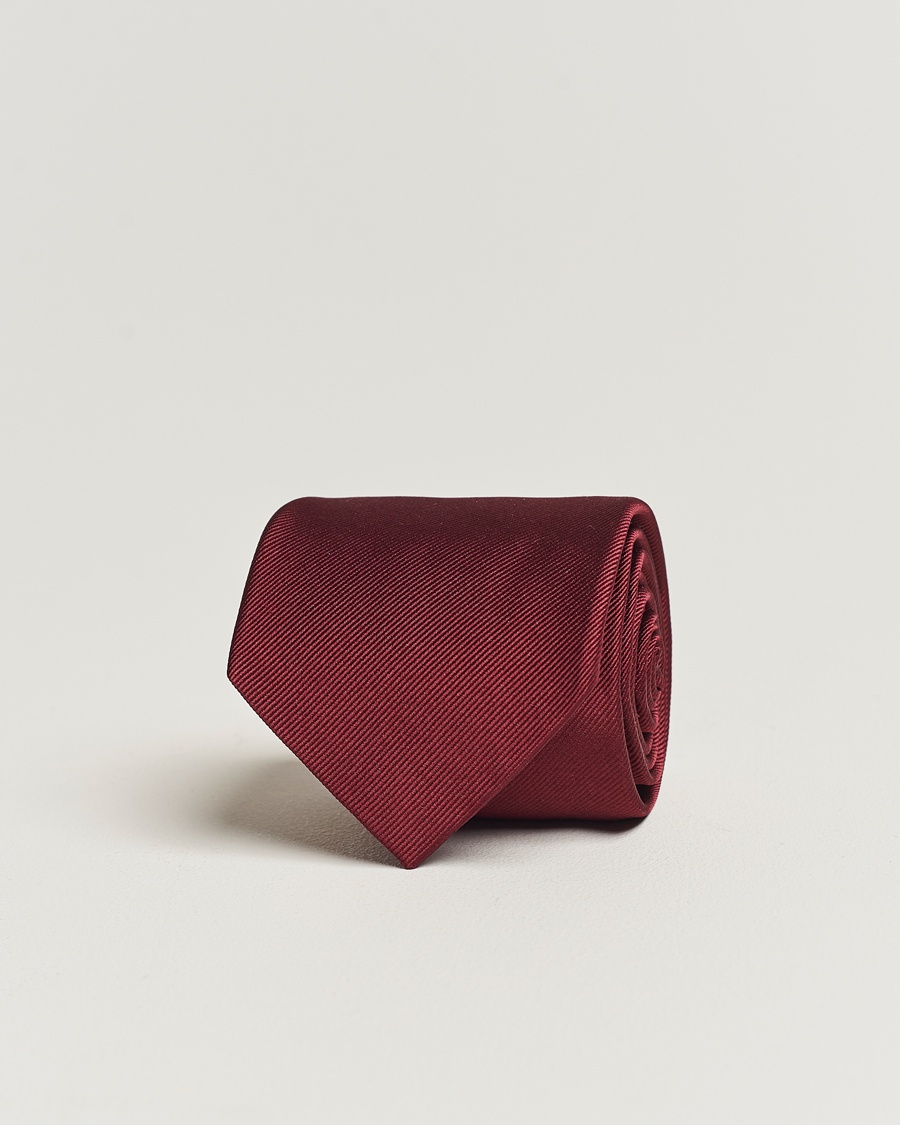 Amanda Christensen Plain Classic Tie 8 cm Bordeaux – Red