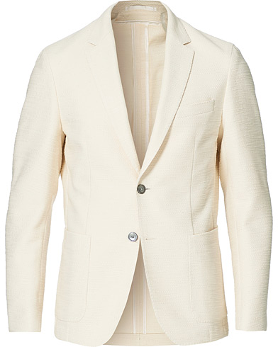 BOSS Nolvay Patch Pocket Jersey Blazer Open White