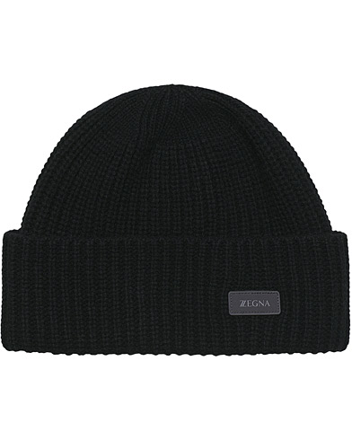  Cashmere Beanie Black